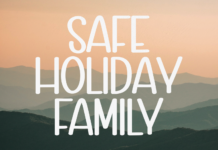 Safe Holiday Family Font Poster 1