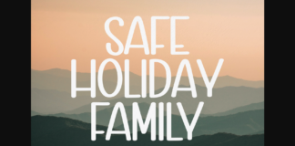 Safe Holiday Family Font Poster 1