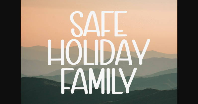 Safe Holiday Family Font Poster 1