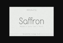 Saffron Font Poster 1