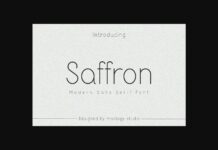Saffron Font Poster 1