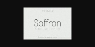 Saffron Font Poster 1