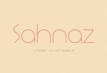 Sahnaz Font Poster 1