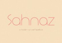 Sahnaz Font Poster 1