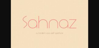 Sahnaz Font Poster 1