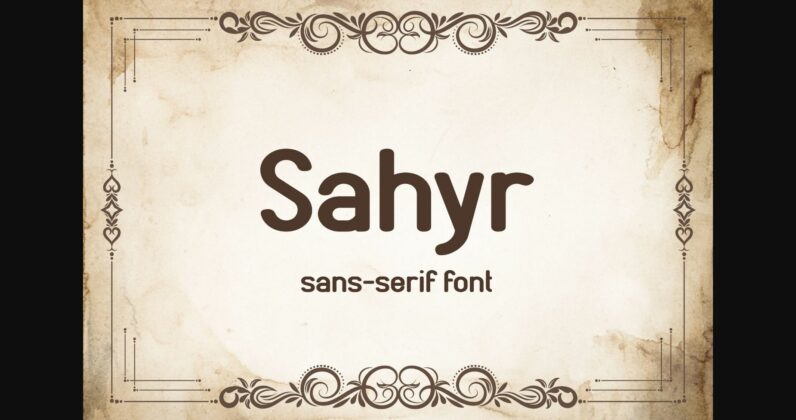 Sahyr Font Poster 3