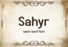 Sahyr Font Poster 1