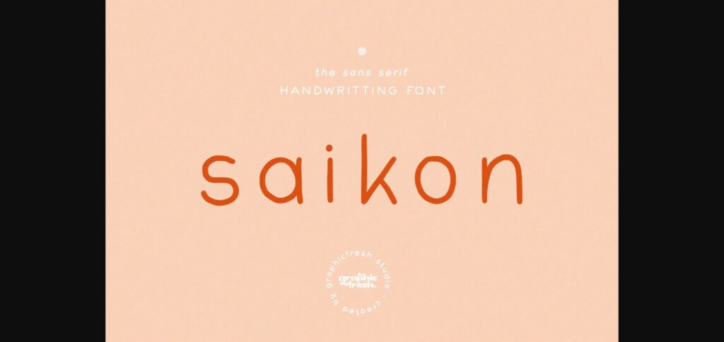 Saikon Font Poster 3