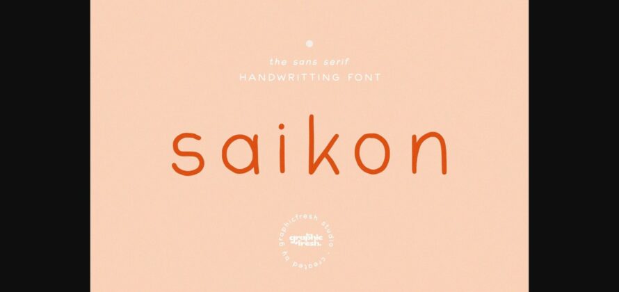 Saikon Font Poster 3