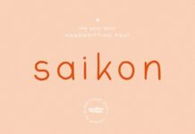 Saikon Font Poster 1