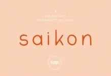 Saikon Font Poster 1