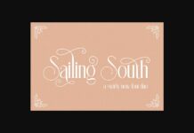Sailing South Font Poster 1