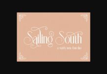 Sailing South Font Poster 1