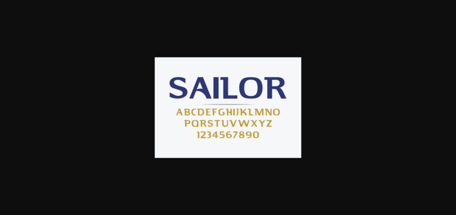 Sailor Font Poster 3