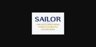 Sailor Font Poster 1