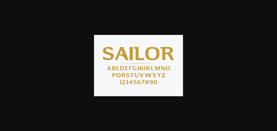 Sailor Font Poster 4
