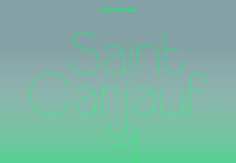 Saint Carjauf Font Poster 1