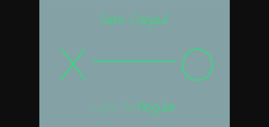 Saint Carjauf Font Poster 6
