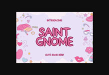Saint Gnome Font Saint Gnome Font Poster 1