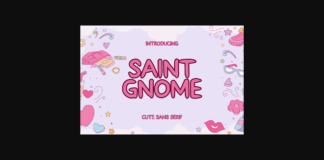 Saint Gnome Font Poster 1