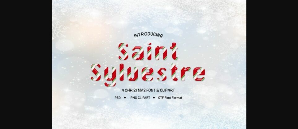 Saint Sylvestre Font Poster 3