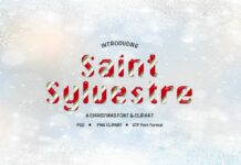 Saint Sylvestre Font Poster 1