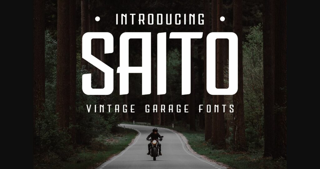 Saito Font Poster 3