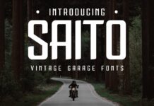 Saito Font Poster 1