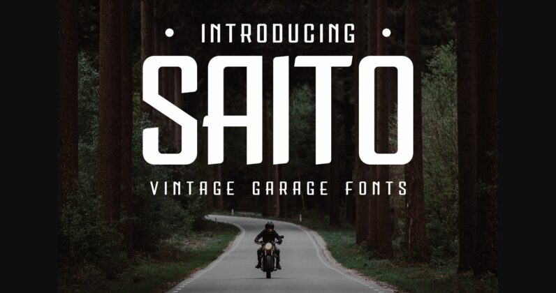 Saito Font Poster 1