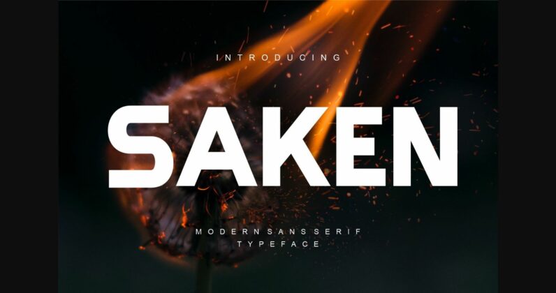 Saken Font Poster 1