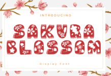 Sakura Blossom Font Poster 1