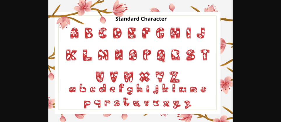 Sakura Blossom Font Poster 5