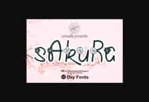 Sakura Font Poster 1