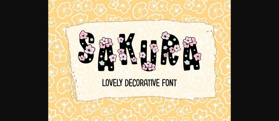 Sakura Font Poster 3