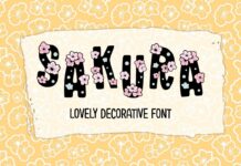 Sakura Font Poster 1