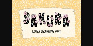 Sakura Font Poster 1