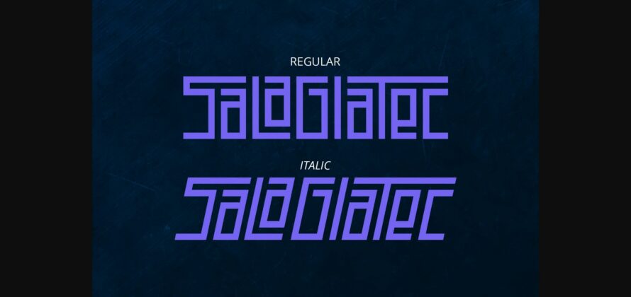 Salagiatec Font Poster 5