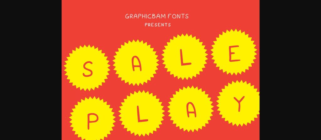 Sale Play Font Poster 3