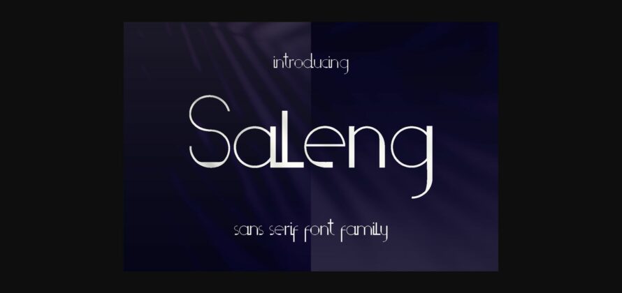 Saleng Font Poster 1