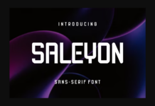 Saleyon Font Poster 1