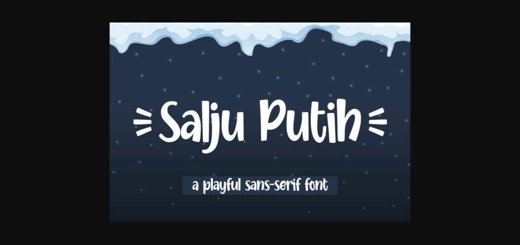 Salju Putih Font Poster 3