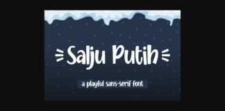 Salju Putih Font Poster 1