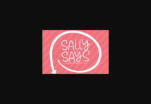 Sally Says Font Sally Says Font Poster 1