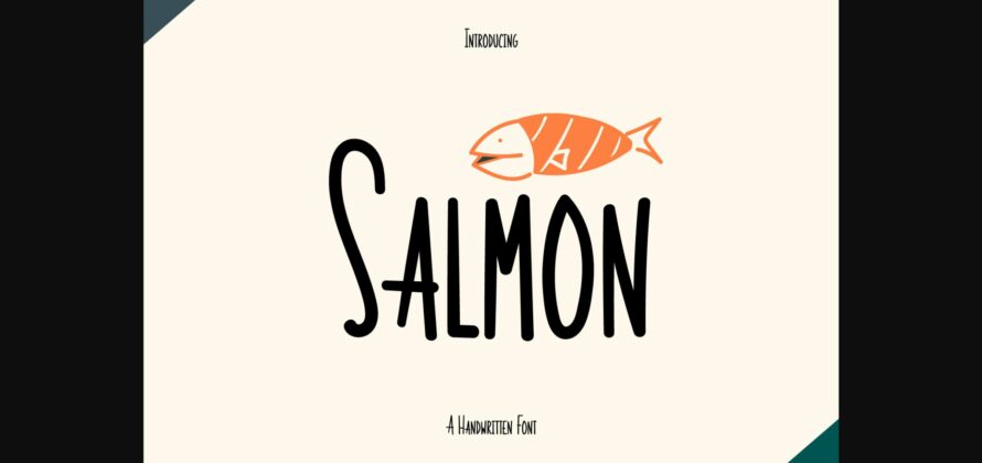 Salmon Font Poster 3