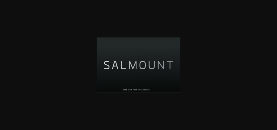 Salmount Font Poster 3