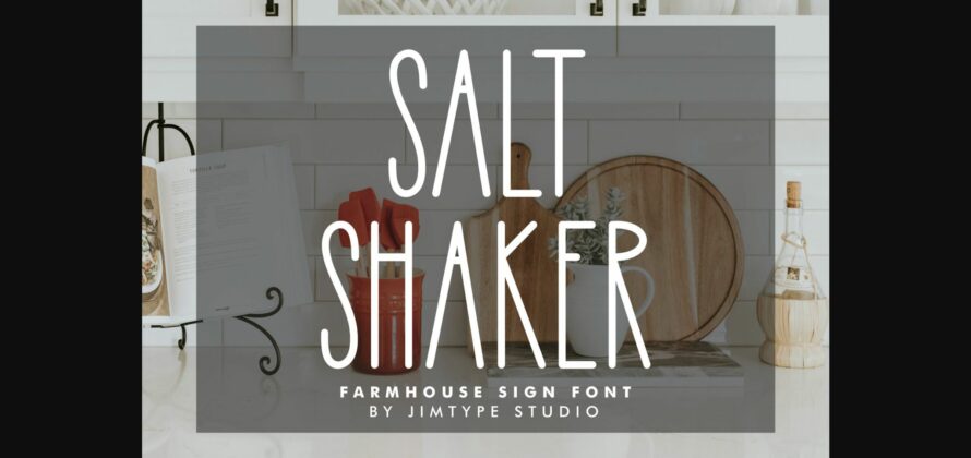 Salt Shaker Font Poster 3