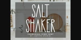 Salt Shaker Font Poster 1