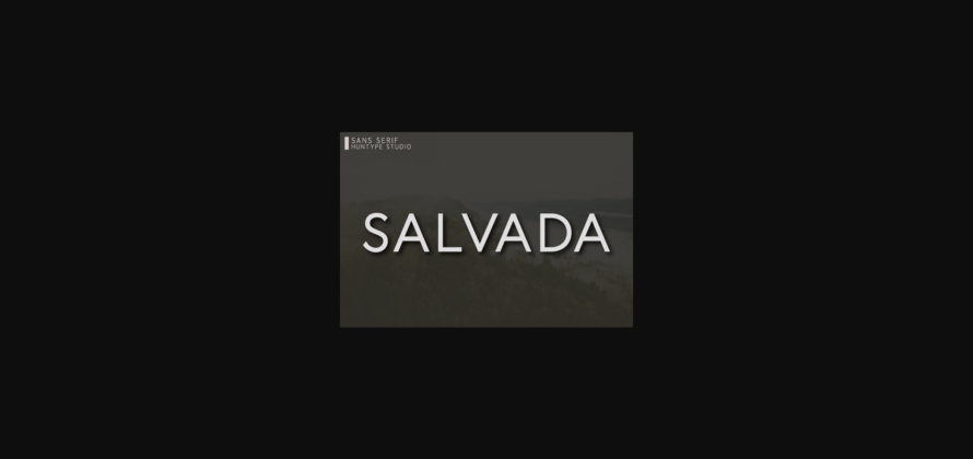 Salvada Font Poster 3