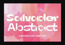 Salvador Abstract Font Poster 1