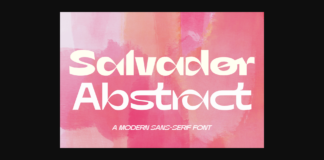 Salvador Abstract Font Poster 1